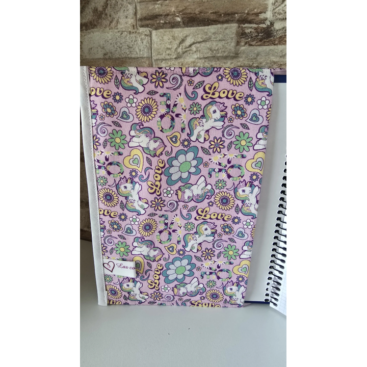 Funda agenda Unicornios verde