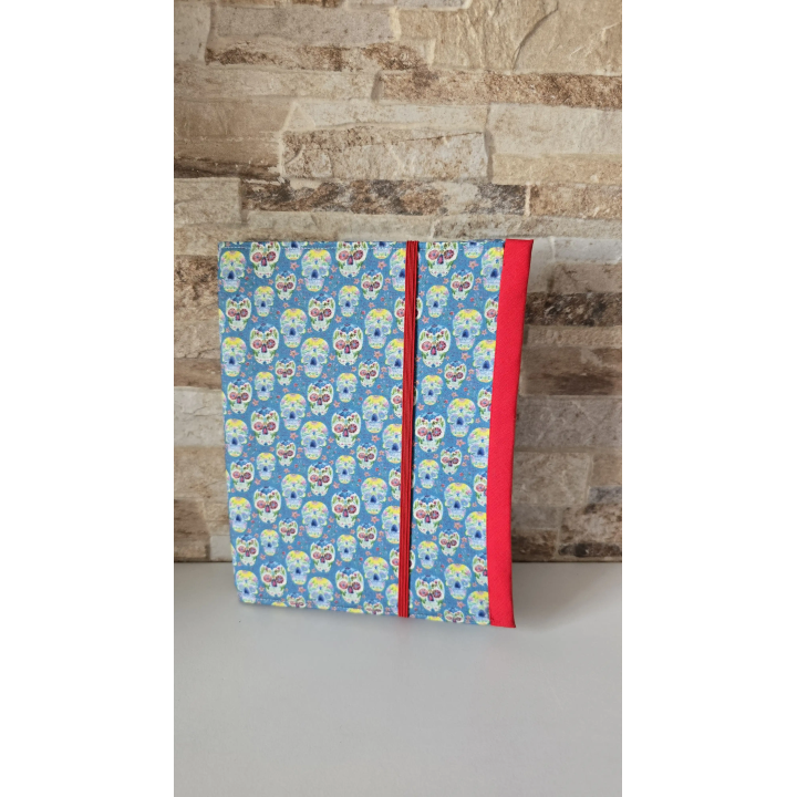 Funda agenda Calaveras rojo