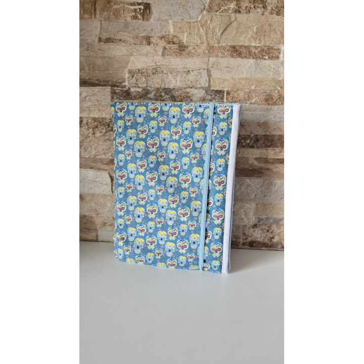 Funda agenda Calaveras azul