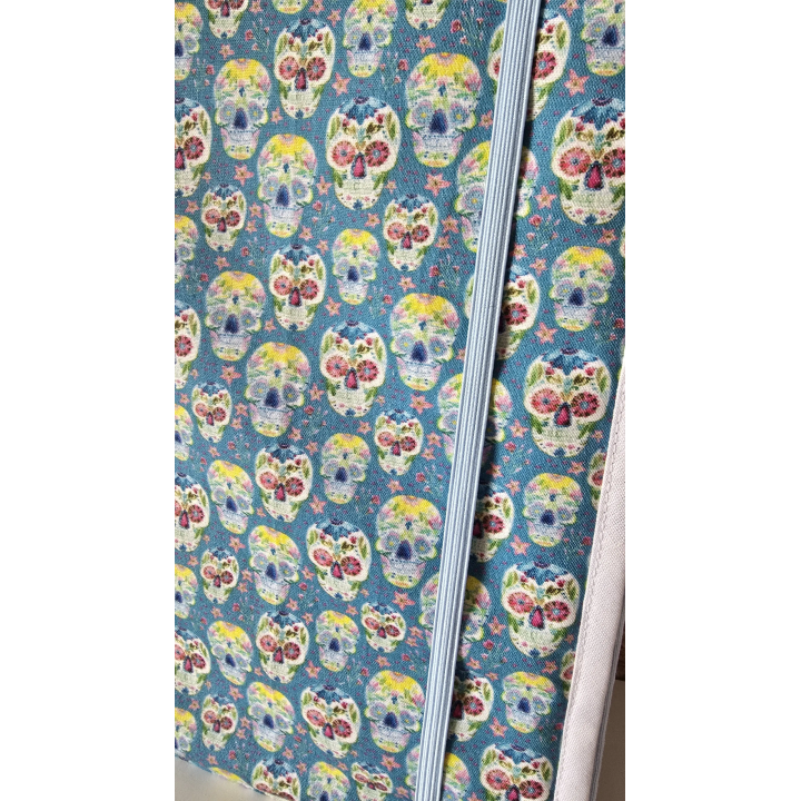Funda agenda Calaveras azul