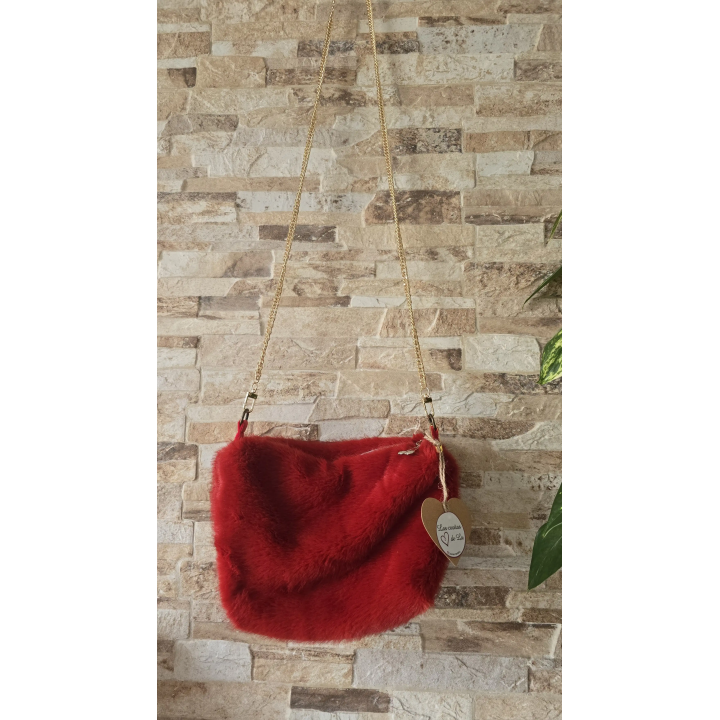 Bolso pelo rojo