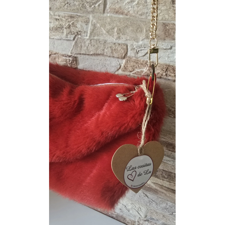 Bolso pelo rojo