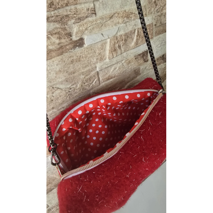 Bolso rojo brillante
