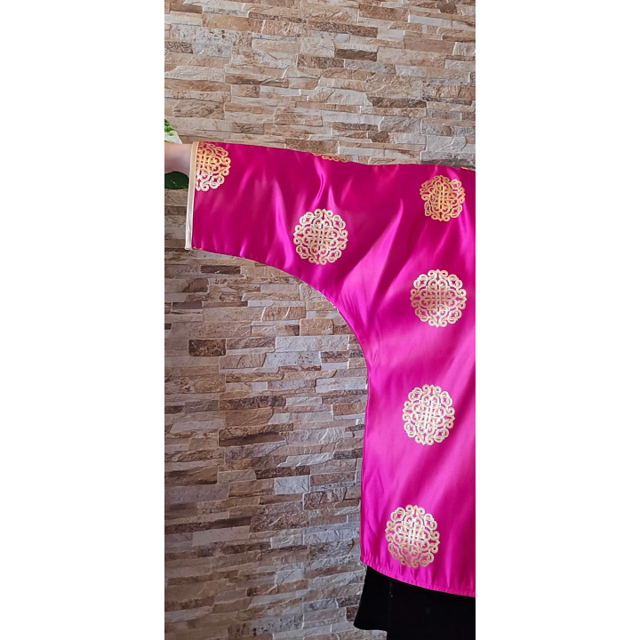 Chaqueta kimono fucsia