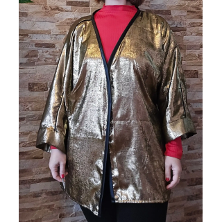 Chaqueta kimono dorada