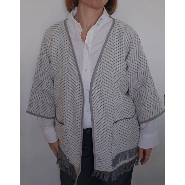 Chaqueta kimono espiga