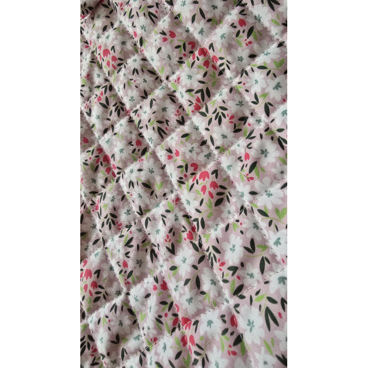 Totebag acolchada flores