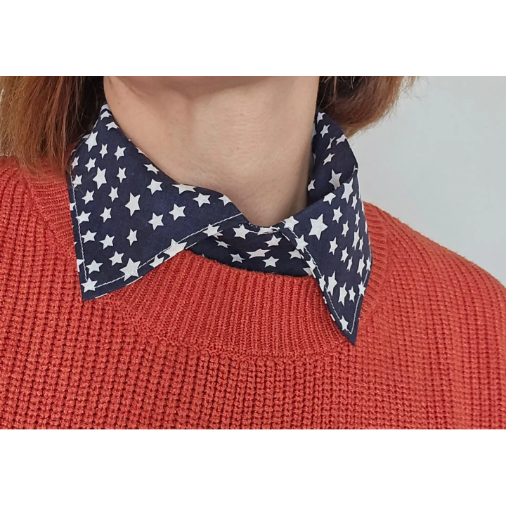 Cuello efecto camisa desmontables