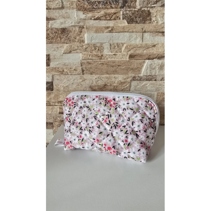 Neceser acolchado flores