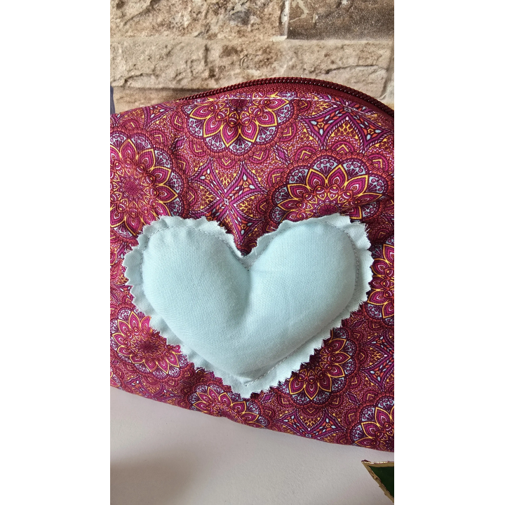 Neceser corazón azul