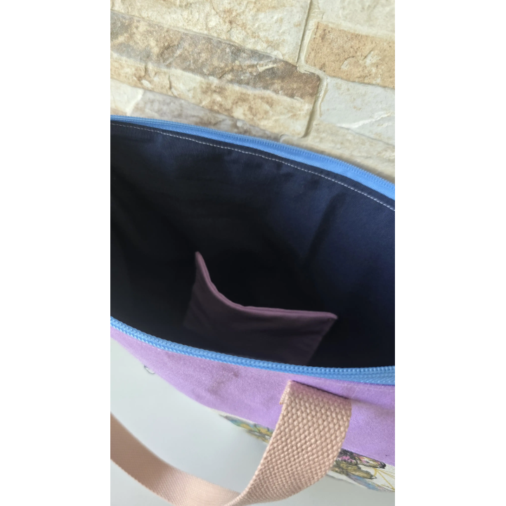 Bolso semicircular mariposas