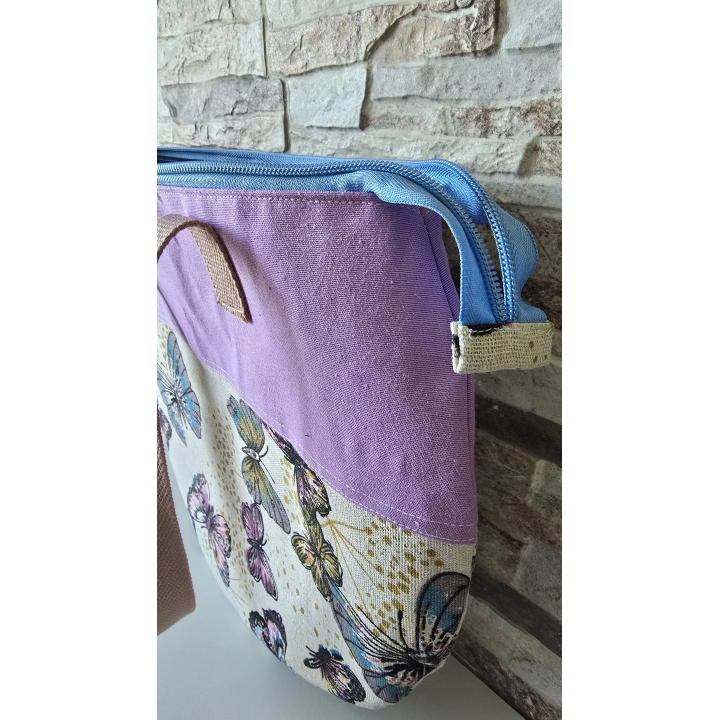 Bolso semicircular mariposas