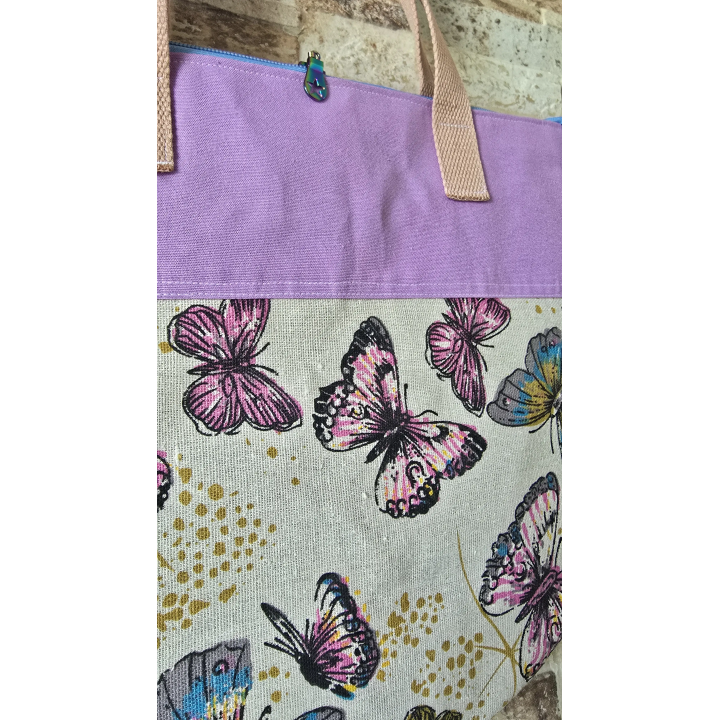 Bolso semicircular mariposas