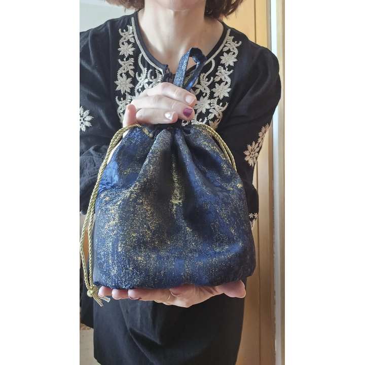 Bolso bombonera Azul y Oro