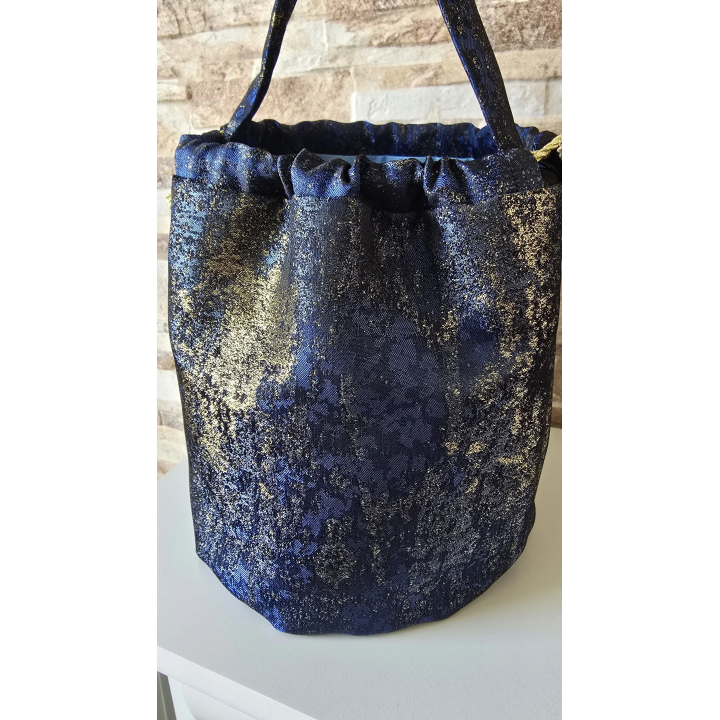 Bolso bombonera Azul y Oro