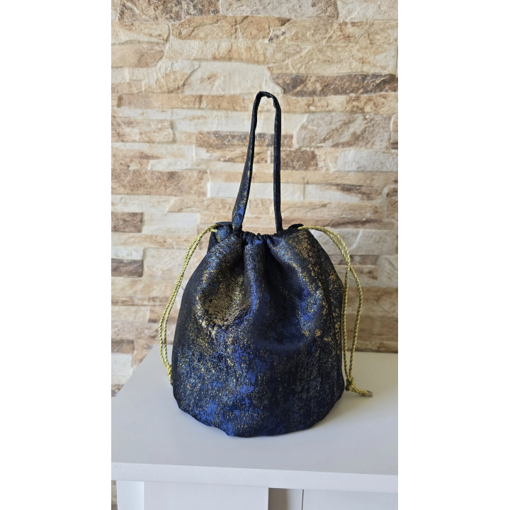Bolso bombonera Azul y Oro