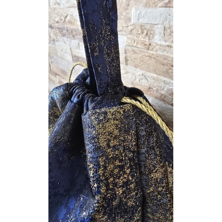Bolso bombonera Azul y Oro