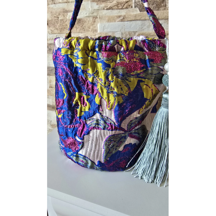 Bolso bombonera Acuarela Floral