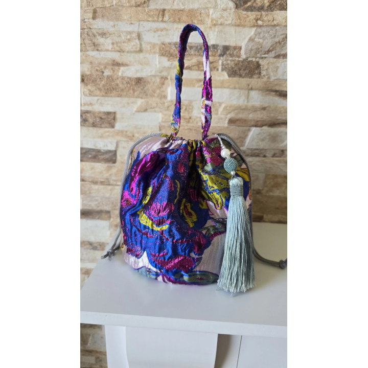 Bolso bombonera Acuarela Floral