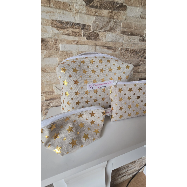 Pack Neceseres Estrellas doradas