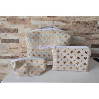 Pack Neceseres Estrellas doradas