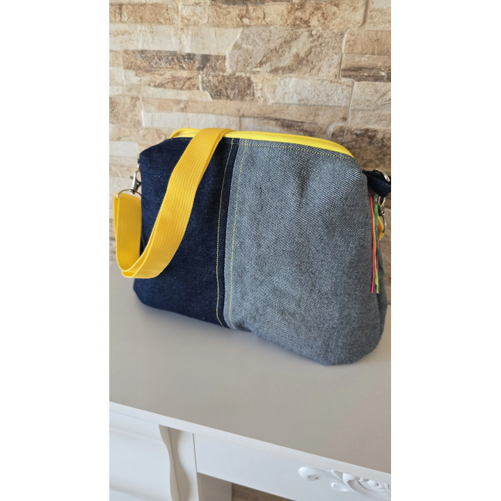 Bolso bandolera flecos fluor