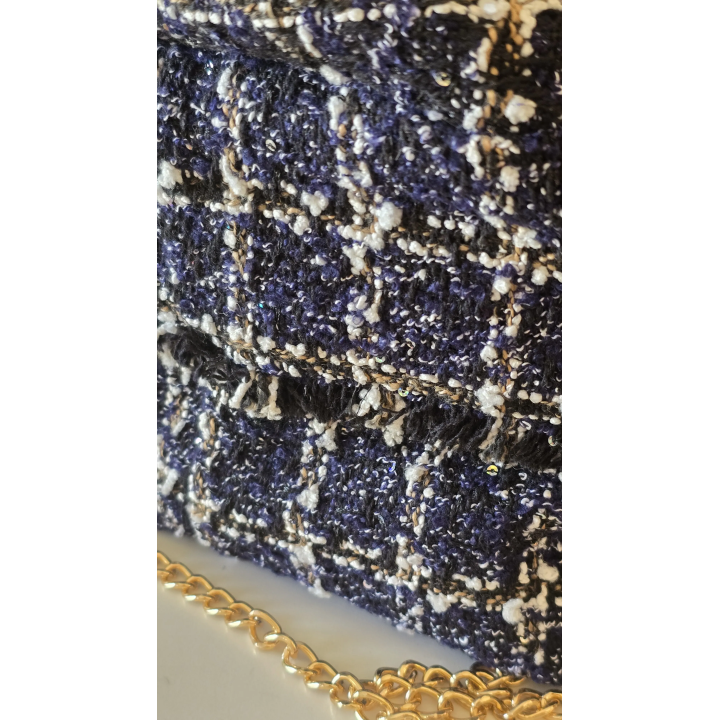 Bolso de Tweed Azul