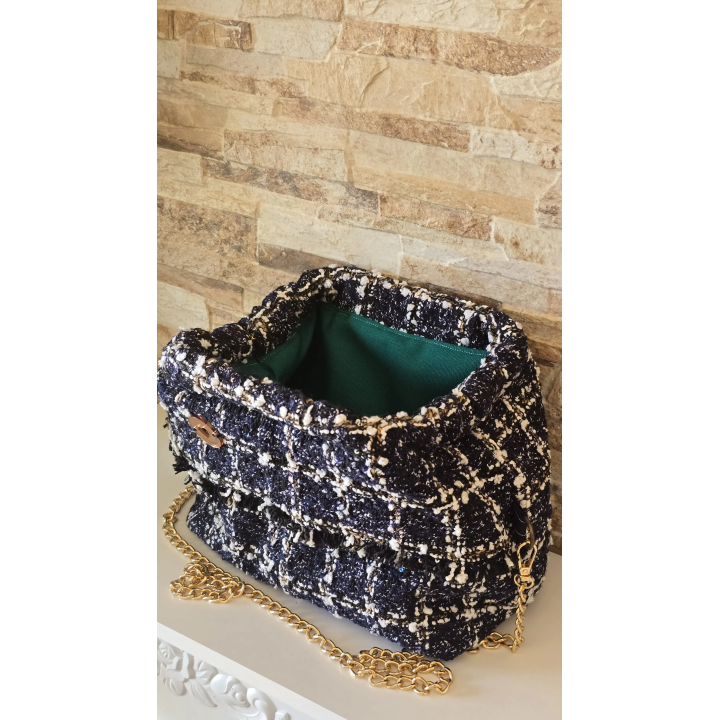 Bolso de Tweed Azul