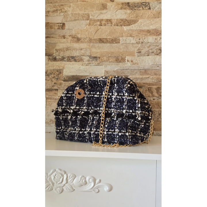 Bolso de Tweed Azul