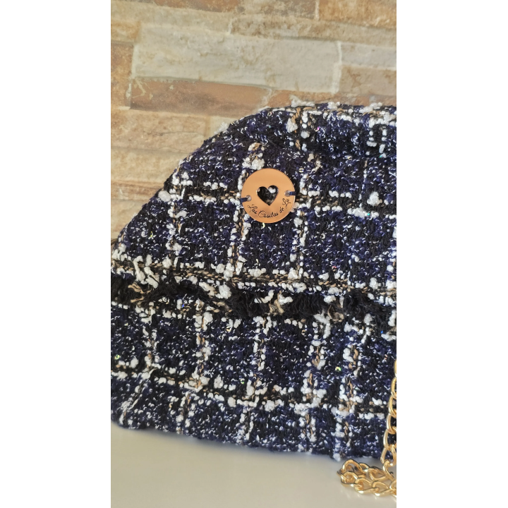 Bolso de Tweed Azul