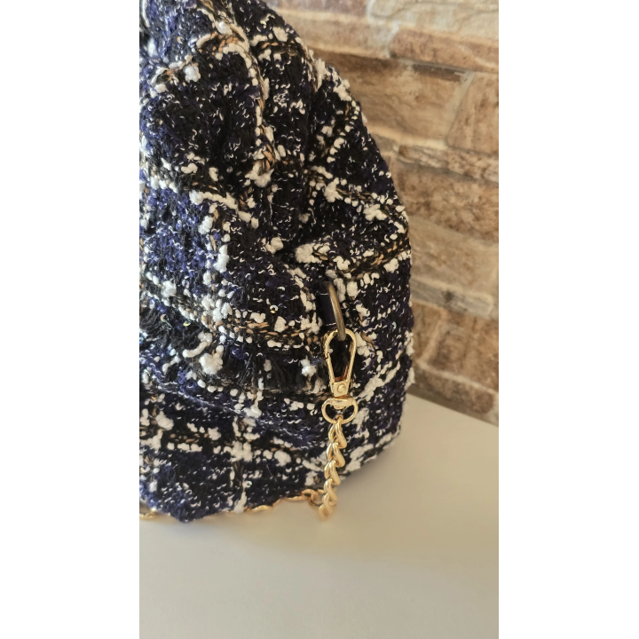 Bolso de Tweed Azul