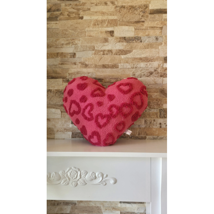 Cojines en forma de corazón