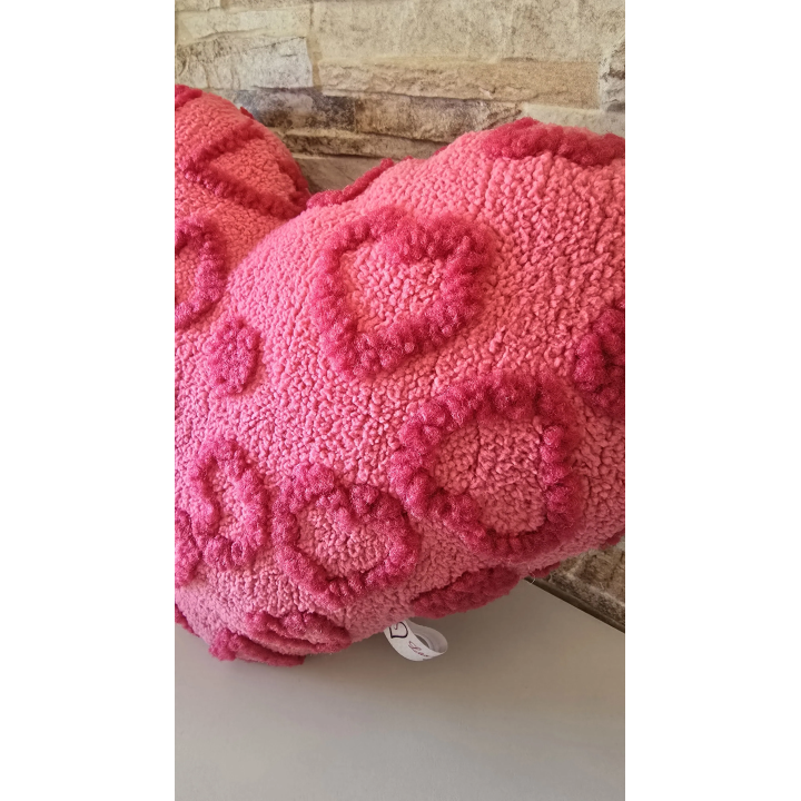 Cojines en forma de corazón